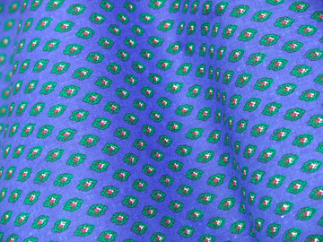 Provence, kleines Muster auf Blau3