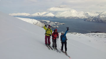 Kavringstind Lyngenalpen Skitouren Norwegen