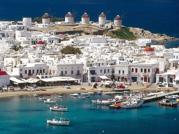 The harbour of Mykonos