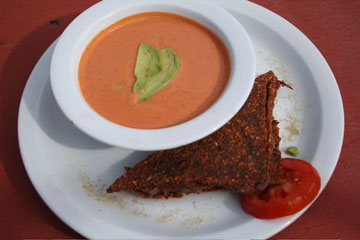 Grilled Cheeze Sandwhich with Tomato Soup