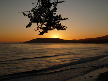 Sonnenuntergang in Santa Barbara, Kalifornien