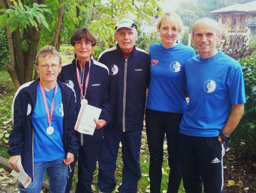 Franziska Gruber, Ilse Haider, Willi Blum und Huberna