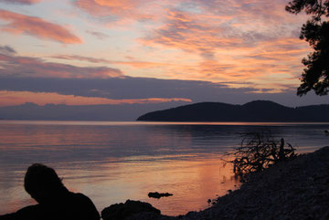 coucher de soleil free camp en Turquie, voyage à vélo en Turquie, bike touring