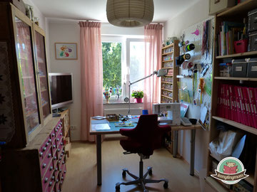 Nähzimmer vorher nachher sewing room before and after