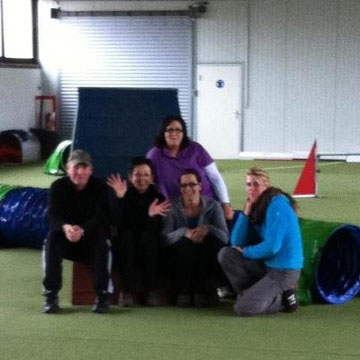 vlnr die Chaostruppe mit Herz: Bernd, Susanne, ich, Wonnie, Marion