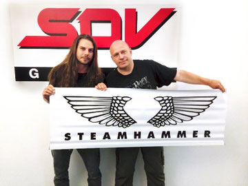 Nikolas Fritz (Drummer Mob Rules) - Olly Hahn (A&R SPV/Steamhammer)