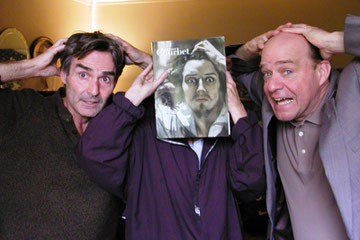 Gordon with fellow artists Gustave Courbet and Daniel Cooney