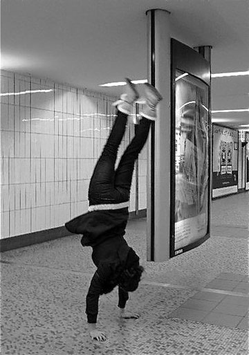 Carolin im Hamburger Hauptbahnhof