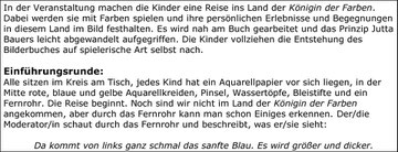 Ausschnitt aus Konzept zu Jutta Bauers "Die Königin der Farben"