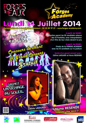 Concours de chant FORGES ACADEMY avec CHRIS' MUSIC