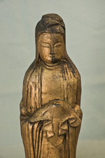 南無大慈大悲観世音菩薩観世音菩薩像 野沢家 蔵 (高さ37.5㎝)
