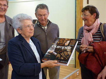 Soeur Anne, entourée de Janine GOUEZ, Léon LAEC et Brigitte de CALAN