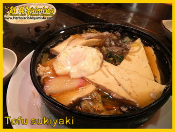 Sukiyaki de Tofu - Cocina Japonesa - Herbolario el Alquimista