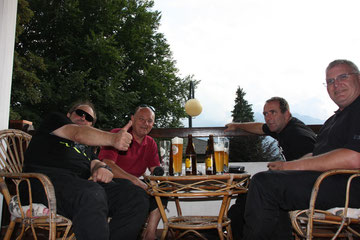 Unser obligatorisches Feierabendbier....