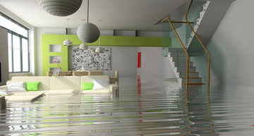 flooded livingroom