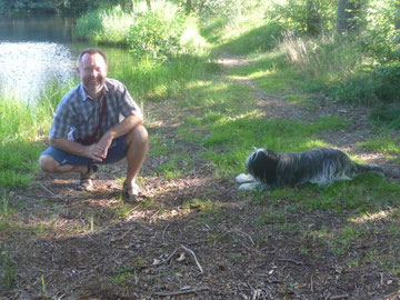 Klaus mit Caatje in Federlohmühlen