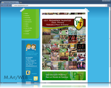 Portal WEB del colegio "PEQUEÑOS TALENTOS"