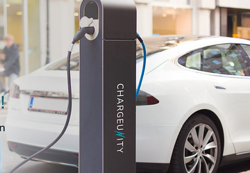 Ladesäule für engagierte Fahrer von Elektroautos 