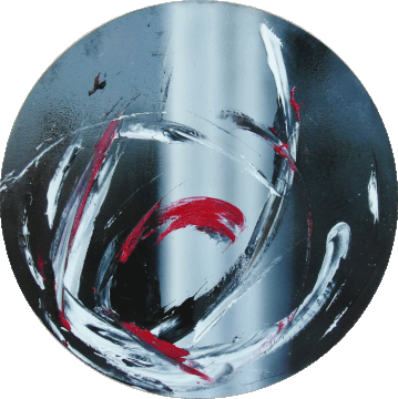 -SLOW MOTION- Omaggio a Scarpellini- 2015 olio su tavola diametro 70 DISPONIBILE 100 EURO