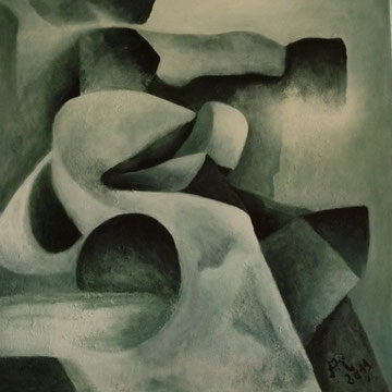 Massivität, Acryl auf Leinwand (2011), 50x50cm