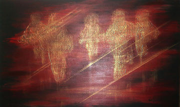 Angels, Acryl auf Leinwand, 60x90cm