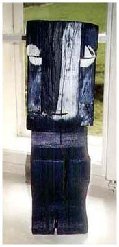 Blue Man (Holz) 51 x 16 x 16