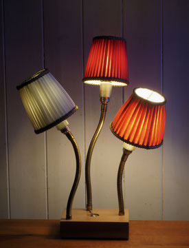 Findling-Lampe "Trio"; 250.-