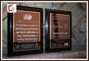 Diploma y Agradecimiento Marmoleado Negro