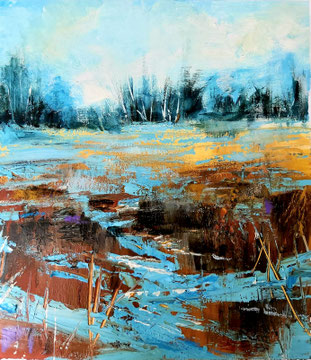 SHADES OF WINTER 2, 30x37 cm,  Acryl/Papier