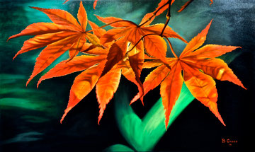 Leaves, the song of life ! 100x60 cm   2015 ( private collection)