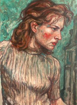 Calles despiertas, oil on wooden panel, 40 x 60 cm