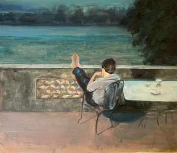 Le raisonnement, oil on canvas, 50 x 70 cm