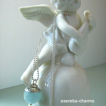Aquamarinkette zur Hochzeit ... something blue