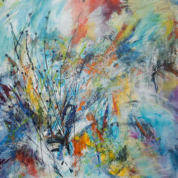 Trouble in Paradise 100 x 100 cm SOLD