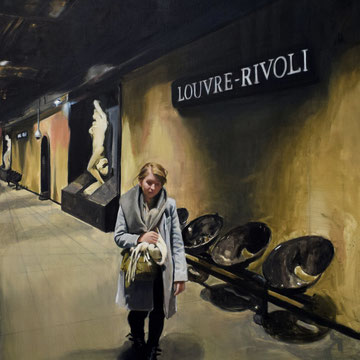 Rivoli, huile sur toile, 162 x 130 cm, 2019, collection privée 