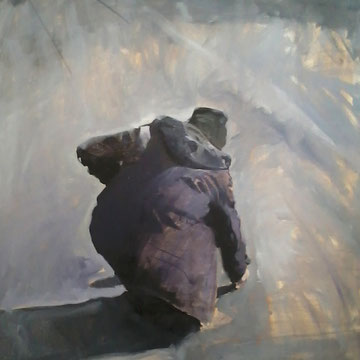 Sans titre, huile sur toile,  120 x 90 cm,  2014, collection privée 
