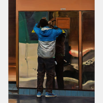 Sans titre, huile sur toile, 200 x 160 cm, 2022,  collection privée