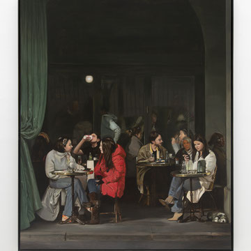 Lueur d'un soir II, huile sur toile, 245 × 200 cm, 2024, collection privée 