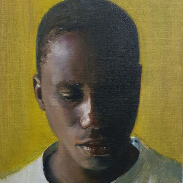 Birane, huile sur toile, 35 x 25 cm, 2019, collection privée 
