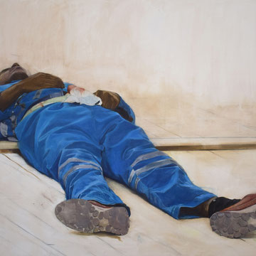 Sans titre, huile sur toile, 114 x 161 cm, 2017, collection privée 