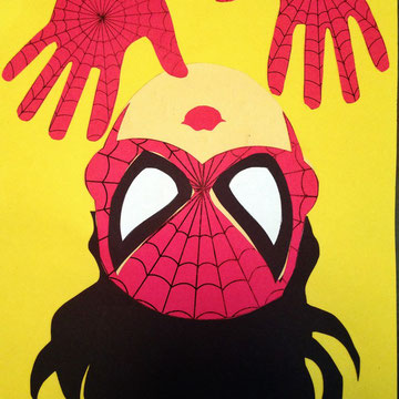 Spiderwoman Cut Paper Art