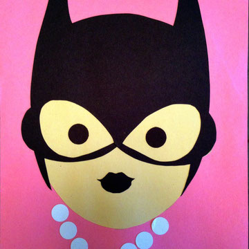 Catwoman Cut Paper Art