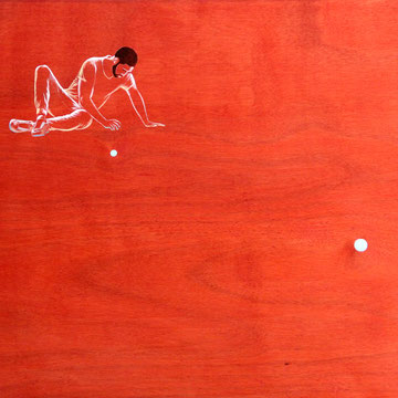 INTRICATION  83 x 61 cm  acrylique sur bois