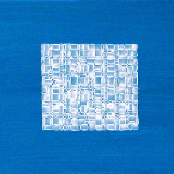 MIROIR TRIPLE  76,5 x 24 cm  acrylique sur carton  2023