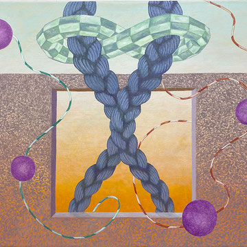 Guten Morgen” Max 2 und Paolo, Öl auf Leinwand, 110 x 100 cm, 2026 