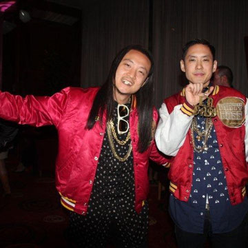 J- Splif et Kev Nish du groupe "Far East Movement" - Lyon - 25 avril 2012 © Anik COUBLE