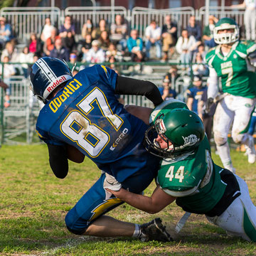 Fotografia sportiva di football americano Rams Milano - Blitz Ciriè | Alessandro Tintori