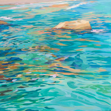 Mediterranean waters. Acrylic on canvas. 70x 70cm.*