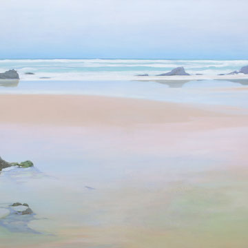 Playa de Liencres. Santander. 100 x 50 cm. Acrílico sobre lienzo.