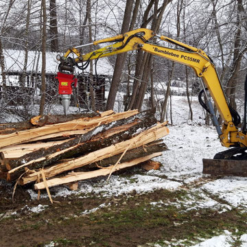 Walk Kegelspalter auf KOMATSU PC55MR